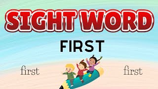 First Sight Word  Sight Words Sentences  Learn English  First [upl. by Kapoor601]