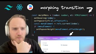 Make an Animated Menu like Stripe with React Tailwind and AI [upl. by Elvira304]