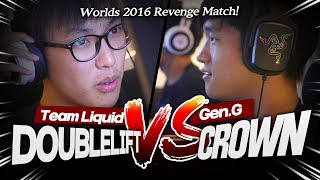 Doublelift vs Crown 1v1  Worlds 2016 Revenge Match GenG X Team Liquid [upl. by Livvie]