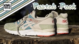 Asics Gel Lyte V  Pastels Pack  bluemint greenBirch  Sneakers on feet  Musiy by Joakim Karud [upl. by Ymereg]