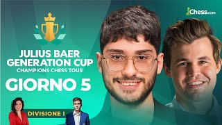 🚨 CARLSEN vs FIROUZJA 🚨 Chi vincerà la Julius Baer Generation Cup del CCT 2024  Divisione I  G5 [upl. by Anrat573]