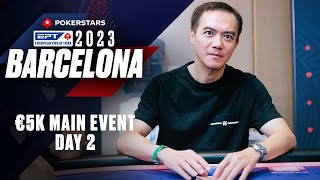 EPT BARCELONA 2023  €5K MAIN EVENT – DAY 2 ♠️ PokerStars [upl. by Lali]