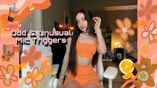 ASMR  ODD amp UNUSUAL Mic Triggers FAST amp AGGRESSIVE  hair scrunching on the mic gripping [upl. by Oznofla]