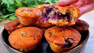 Oats Apple and Blueberries Delicious and easy muffins recipe [upl. by Meraree]