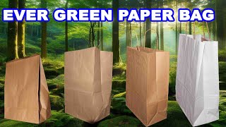 EVER GREEN PAPER BAG eco friendly paper bags manufacture in kolkata papercraft paperbag [upl. by Nellaf481]