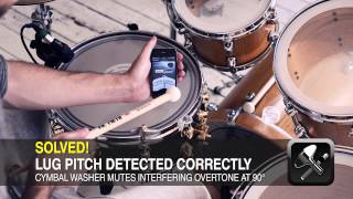 Drumtune PRO  Drum Tuner Snare drum tuning tips  Overtones and lug pitch [upl. by Moffat878]