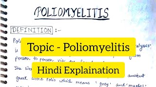 Poliomyelitis  Causes  Types  CF  Pathophysiology  Diagnosis  Treatment [upl. by Tattan]