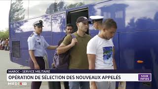 Marocservice militaire opération de sélection des nouveaux appelés [upl. by Nyliuqcaj]