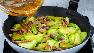 Déjeuner parfait en 12 min  Avec courgettes et champignons à la poêle [upl. by Templer]