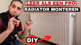 Leer hoe je zelf een verwarmingsradiator als pro kunt aansluiten DIY [upl. by Yenaffit502]