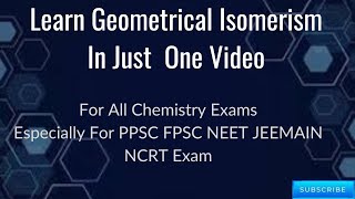 Geometrical Isomerism Cis–Trans Isomers EZ System  How to Find GI [upl. by Verger]