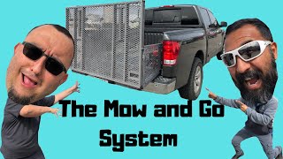 How to install ramp for lawn care truck  Mow and go system on a 2010 Nissan Titan [upl. by Suoivart]