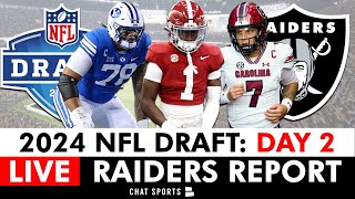 Raiders NFL Draft 2024 Live Day 2 Coverage For Round 2 amp Round 3 [upl. by Jolda]