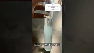 Extracting DNA from SalivaScience Experiment🧪 science fun dna cellstructure human biology [upl. by Peednama]