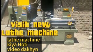 visit new lathe machine step by step All parts name hi class lathe machine technology machine [upl. by Edalb913]