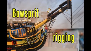 HMS Victory  part 66 Bowsprit Rigging [upl. by Jakie457]