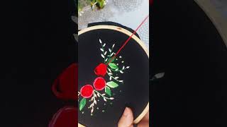 Spider Rose Stitch Embroidery 🪡 viralvideo martistofficial [upl. by Magel]