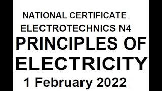 Electrotechnics N4 Principles of electricity FEBRUARY 2022 mathszoneafricanmotives [upl. by Une]