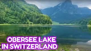 Easy Hiking Trail Along The OBERSEE Lake In NÄFELS Canton GLARUS SWITZERLAND [upl. by Limak]