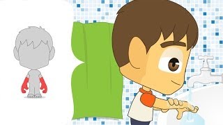 Learn Ablution Wudu for kids  تعلم كيفية الوضوء للأطفال [upl. by Bortz]