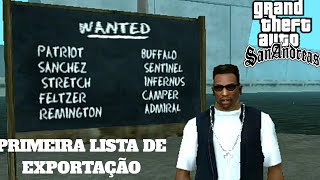 GTA San Andreas missões secundárias LISTA DE EXPORTAÇÃO 1 [upl. by Nylhsoj]