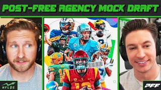 2ROUND POST FREE AGENCY MOCK DRAFT PLUS MINHOU TRADE  NFL Stock Exchange [upl. by Dawn]