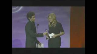 Penn Badgley Presents Stephanie Savage with a Gracie Award  2010 Gracie Awards [upl. by Shermie]