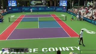 Mardy Fish Cracks Forehand Winner Vs Darian King [upl. by Anileva60]