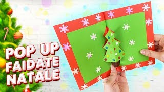 Biglietto di Natale fai da te Pop Up  Lavoretti con la carta [upl. by Devon303]