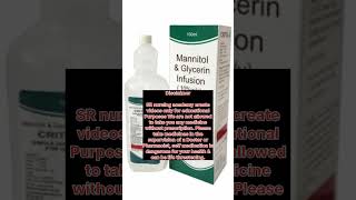 Mannitol Infusion ke review in hindi anm aiimsdelhi nursing gnm [upl. by Androw652]