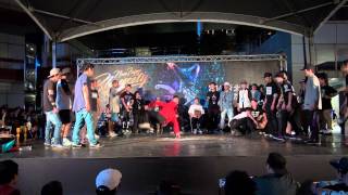 2014新北市國際街舞大賽 北區預賽Taiwan Battle Pro Bboy 8on8 Final International Zone Coaster vs The Future Crew [upl. by Nogaem147]