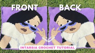 How to do Intarsia Tapestry Crochet Make Both Sides Clean [upl. by Eblehs915]