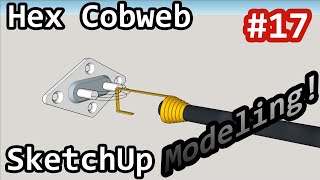 Hex Cobweb Antenna SketchUp  Modeling 17  G7UIV [upl. by Warwick]