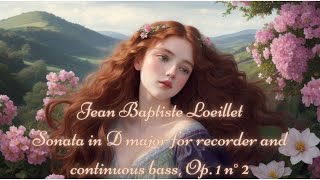 Jean Baptiste Loeillet  Sonata in D major for recorder and continuous bass Op 1 n° 2 [upl. by Olumor]