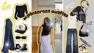 recreating pinterest outfits with stuff i already have  first video [upl. by Reld186]