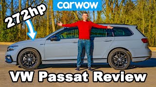 The budget Audi RS4 new VW Passat RLine REVIEW [upl. by Ahsinnor]