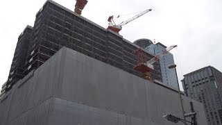 東京医科大学病院 新大学病院建設工事の建設状況（2018年4月11日） [upl. by Anilram]