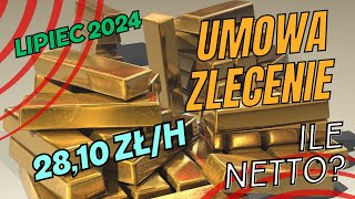 Umowa zlecenie 2024  lipiec 2810 zł [upl. by Ahtel663]