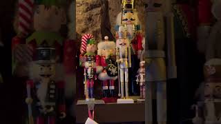 Lots of creepy Nutcrackers christmas manteldecor wyoming iphone xmas fireplace decoration [upl. by Ocana]