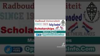 Radboud University Scholarships in Netherlands 20252026 Fully Funded [upl. by Aurthur]