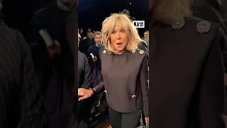 Brigitte Macron assiste au défilé LouisVuitton ✨ [upl. by Ynohtnaluap46]