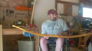 Osage Bow From Scratch Part 14 Finishing the bow [upl. by Llewej]