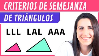 CRITERIOS de SEMEJANZA de Triángulos 📐 [upl. by Schnabel302]