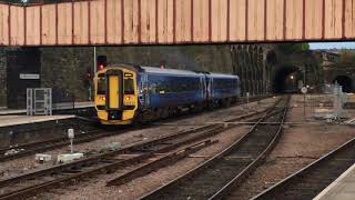 Northern Rail X Scot Rail 158870 At Sheffield [upl. by Artimid]