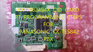 KXTE82494 CID CARD PROGRAMMING PART 2 برمجة إظهار رقم الطالب [upl. by Magnien359]