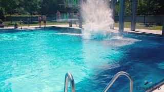 SPRUNGTURMTRAINING IM FREIBAD DES DONAUBAD [upl. by Neelrahc340]