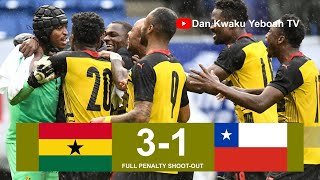 GHANA VS CHILE WATCH THE FULL PENALTY SHOOT OUT 31 KIRIN CUP 2022 [upl. by Yeslrahc]