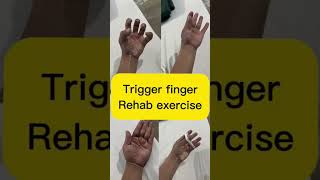 4 trigger finger rehab exercise 😱 finger mobility power strong 👍👍 [upl. by Nine]