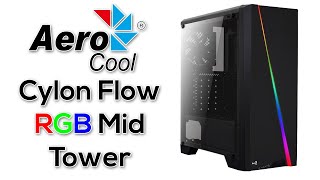 UNBOXING Y REVIEW Gabinete Aerocool Cylon Flow RGB Mid Tower en Español [upl. by Idram]