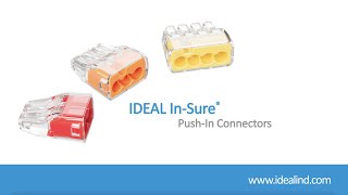 InSure® PushIn Wire Connectors Instructional Video [upl. by Taimi]